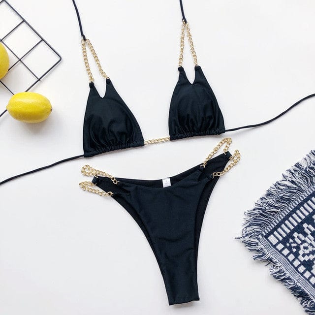 Bikini plażowe z regulowanym wiązaniem