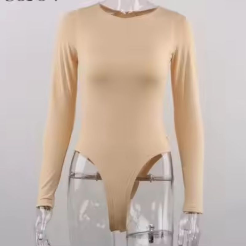 Klasyczne body z długim rękawem