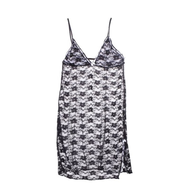 Koszula nocna z koronki z rozcięciem