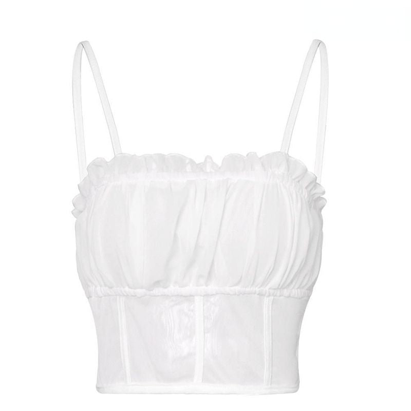 Biustonosz bralette z siatką pod biustem