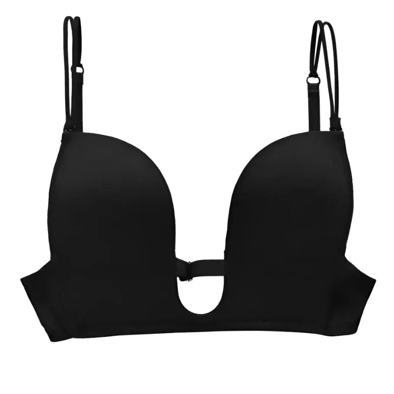 Biustonosz push-up obniżony mostek