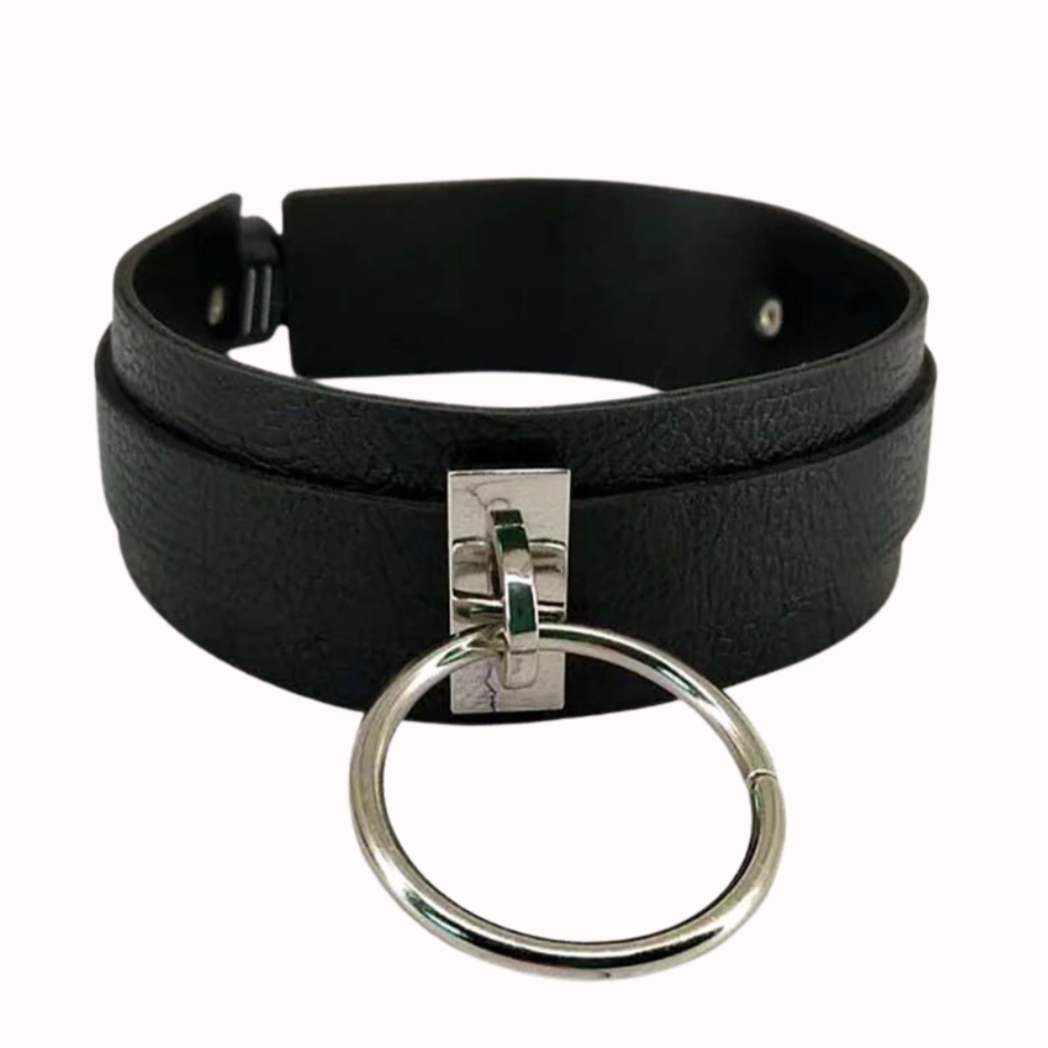 Choker na szyję z regulowanym zapięciem