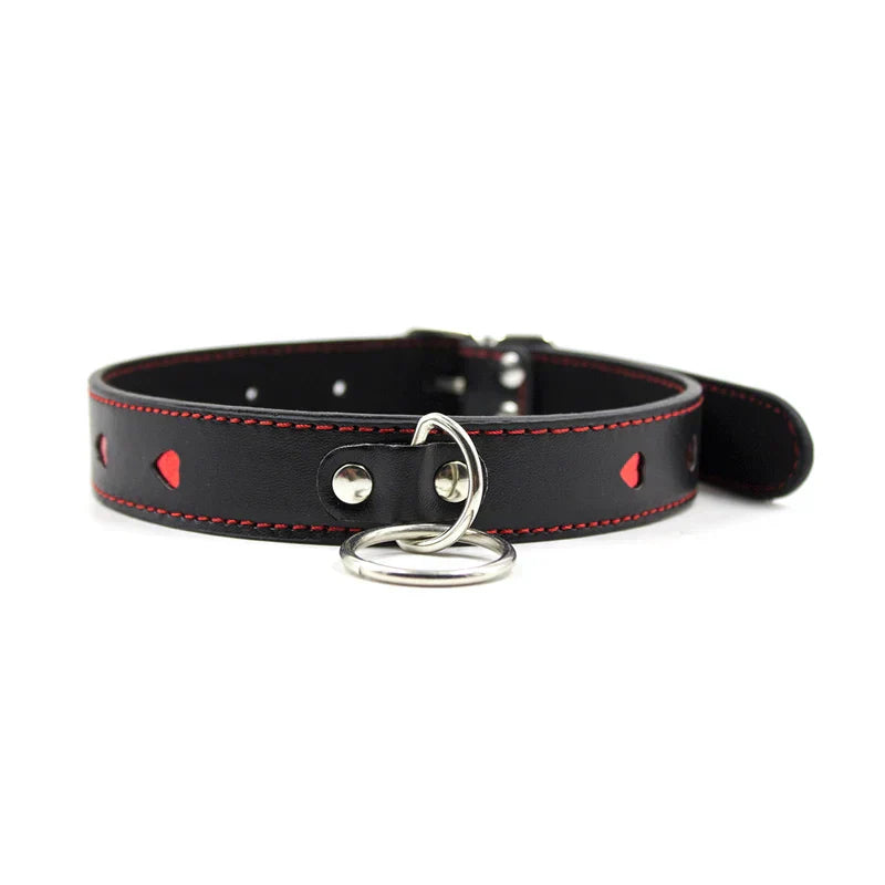 Obroża ze smyczą z regulowanym rozmiarem 35-48 cm