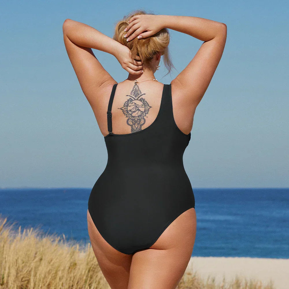 Strój kąpielowy plus size z regulowanymi ramiączkami