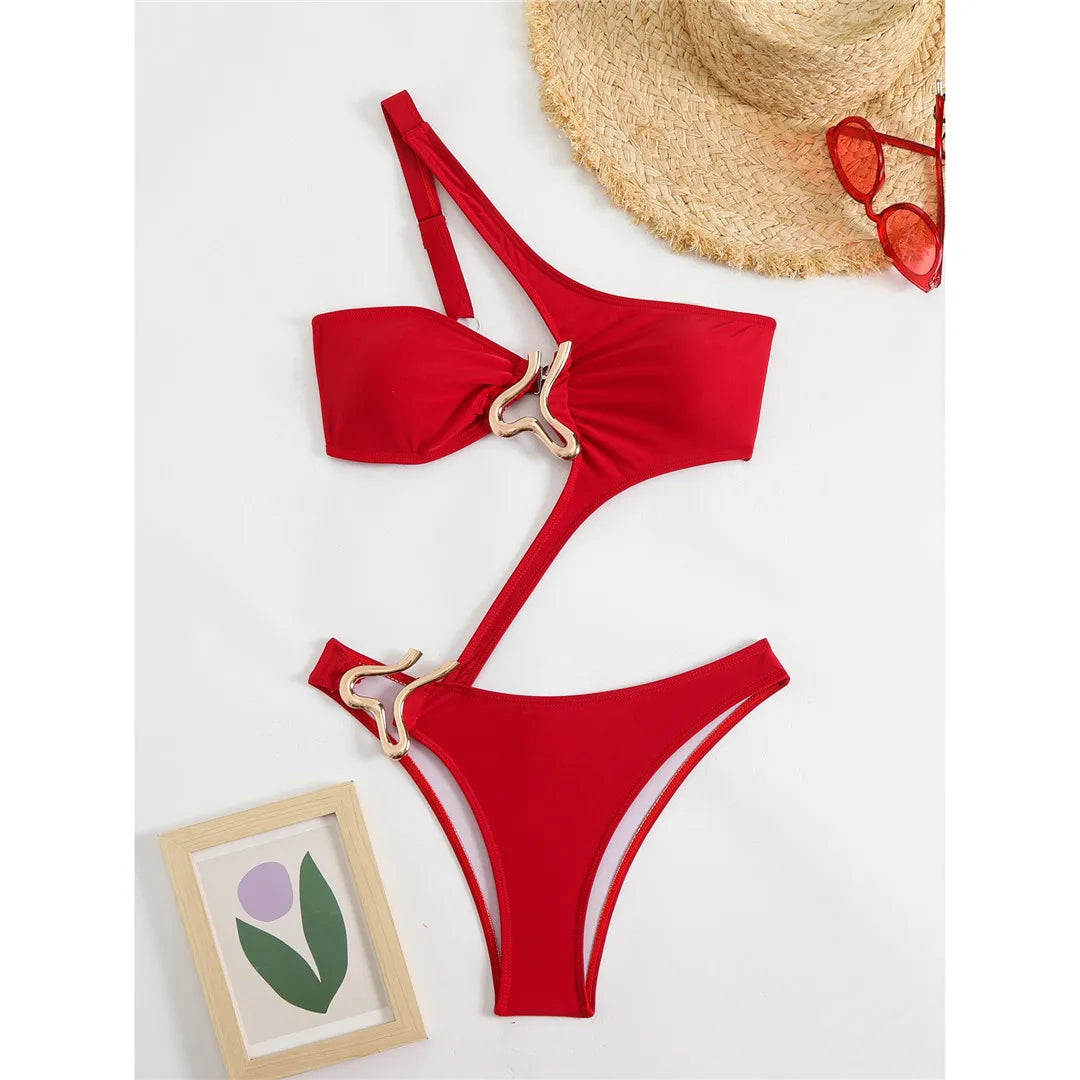 Monokini z regulowanym ramiączkiem
