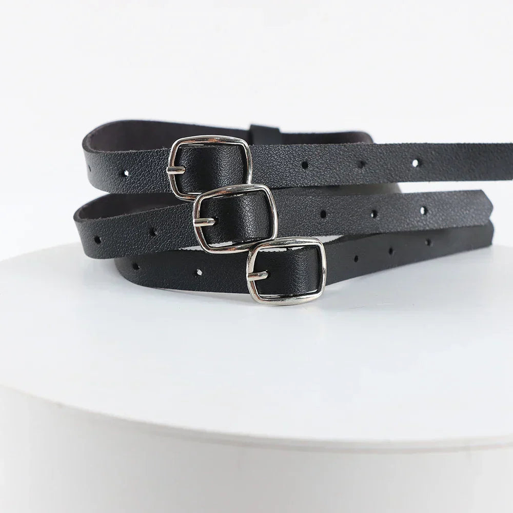 Choker harness z centralnym pierścieniem