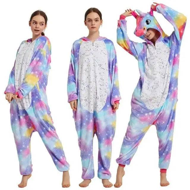 Fioletowy Onesie kolorowy jednorożec