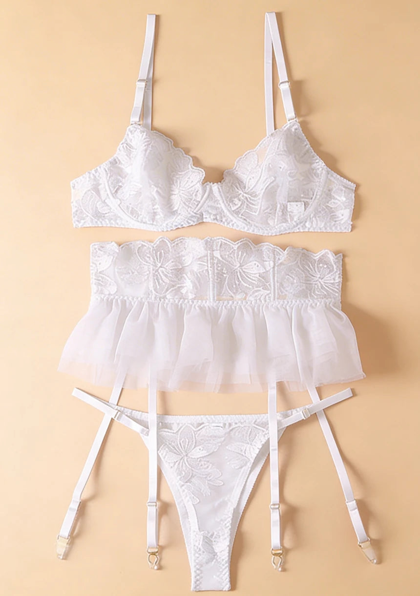 Komplet bielizny z regulowanymi elementami