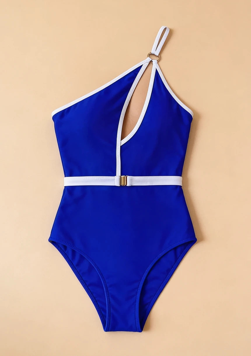 Asymetryczny jednoczęściowy strój kąpielowy