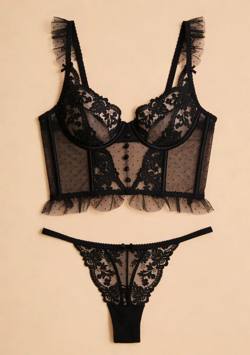 Koronkowy komplet bielizny