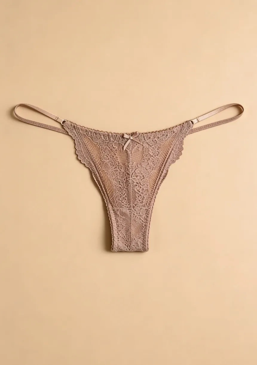 Majtki koronkowe transparentne brazyliany