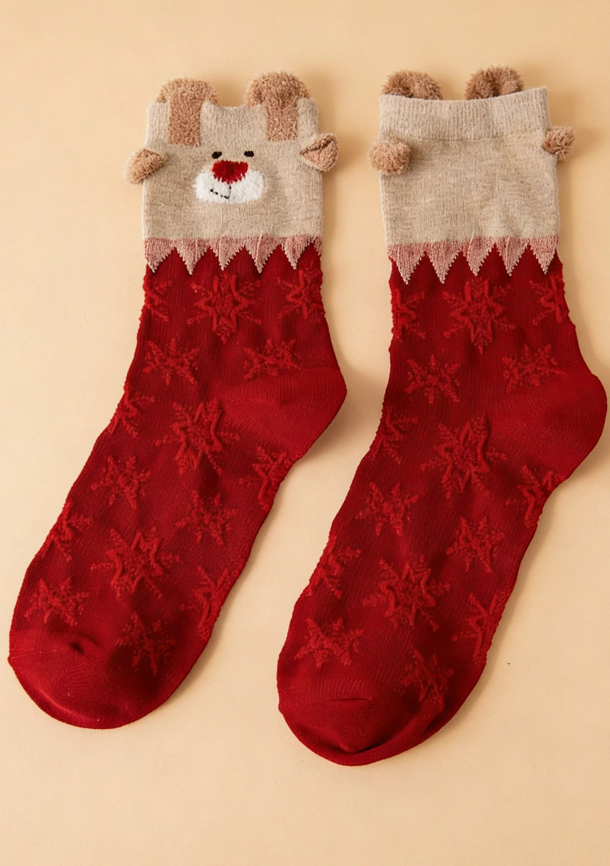 Skarpety damskie w świąteczne wzory