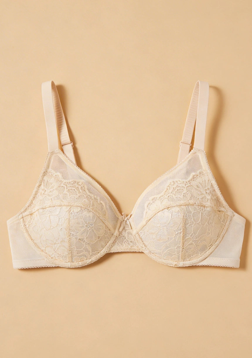Biustonosz full cup koronkowy