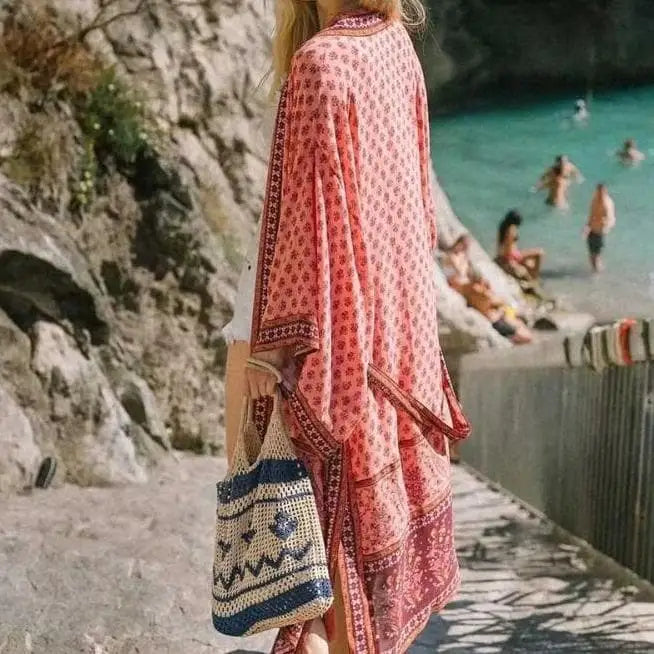 Kimono plażowe kolorowe