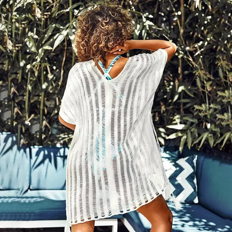 Kimono plażowe krótka tunika