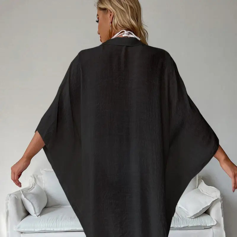 Kimono plażowe o kroju koszuli