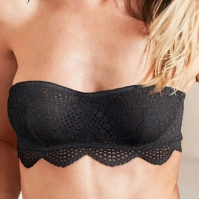 Koronkowy biustonosz bandeau