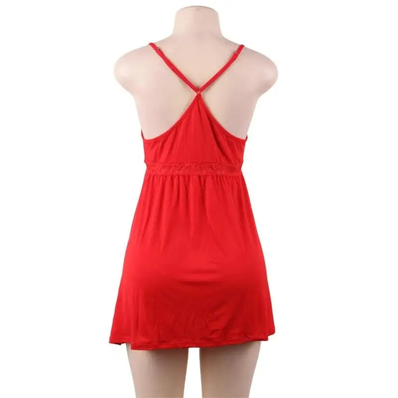 Koszula nocna z koronką dekolt V