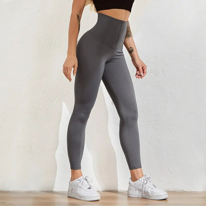 Legginsy damskie z wysokim stanem