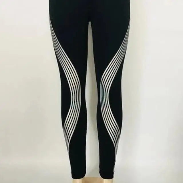 Legginsy sportowe z lampasami