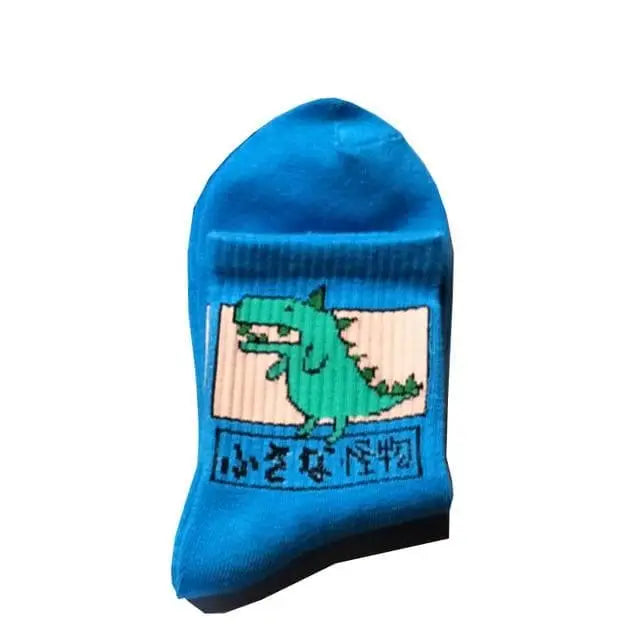 Niebieski Skarpetki wzór dinozaurów