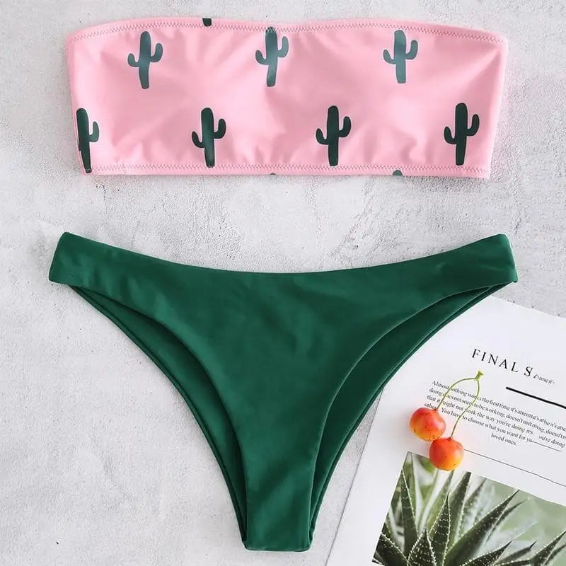 Strój kąpielowy dwuczęściowy bandeau