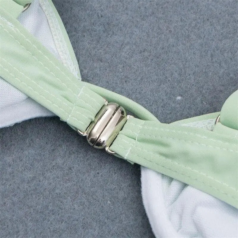 Strój kąpielowy dwuczęściowy w kolorze mięty