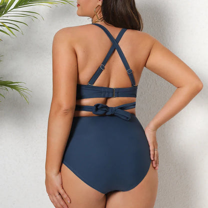 Strój kąpielowy plus size z regulowanymi ramiączkami