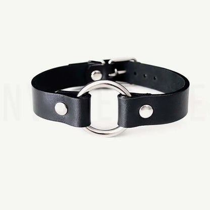 Choker na szyję z regulowanym zapięciem