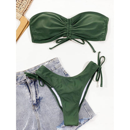 Bikini z regulowanymi ściągaczami