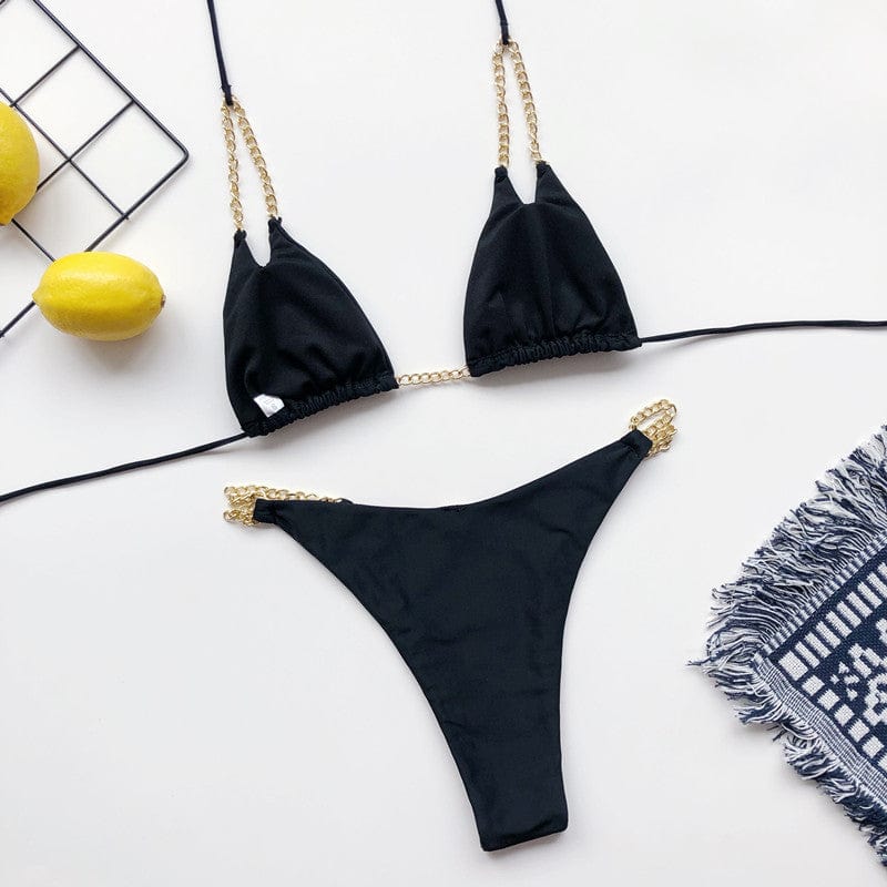 Bikini plażowe z regulowanym wiązaniem