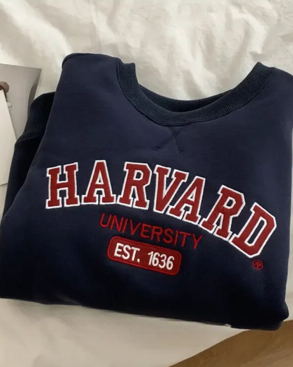 Bluza oversize crewneck Harvard University