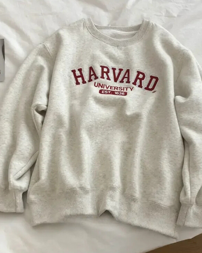 Bluza oversize crewneck Harvard University