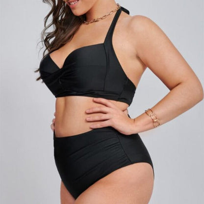 Bikini plus size z wysokim stanem