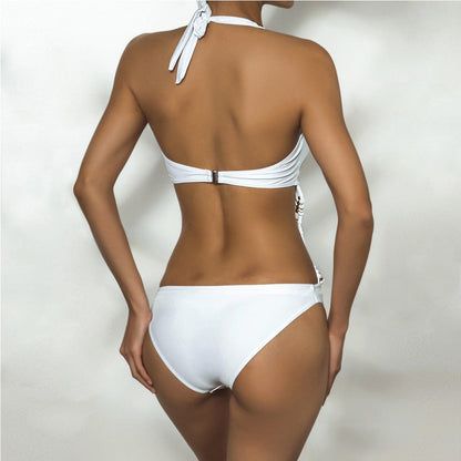 Monokini z wiązaniem na szyi