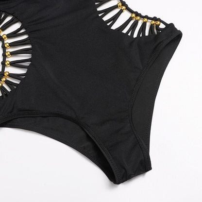 Monokini z wiązaniem na szyi