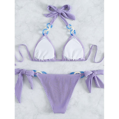 Bikini z biżuteryjnymi elementami