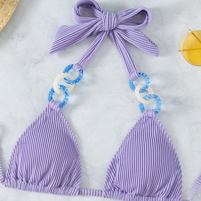 Bikini z biżuteryjnymi elementami
