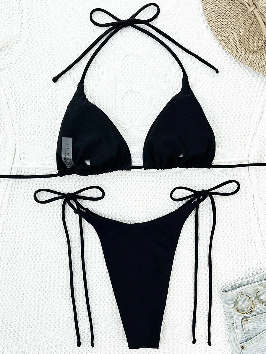 Bikini z regulowanymi wiązaniami