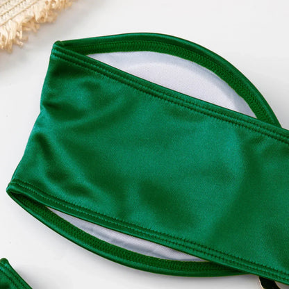 Bikini bez ramiączek z regulowanymi wkładkami