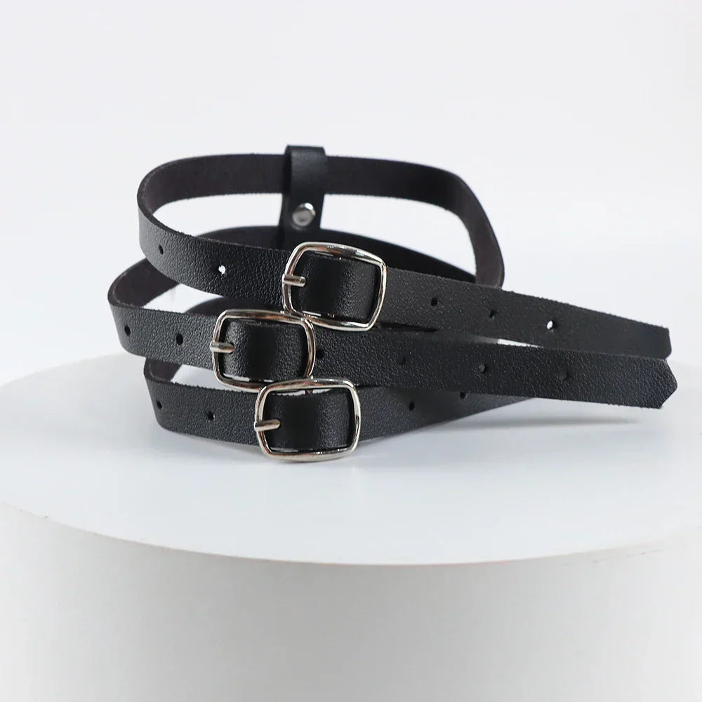 Choker harness z centralnym pierścieniem