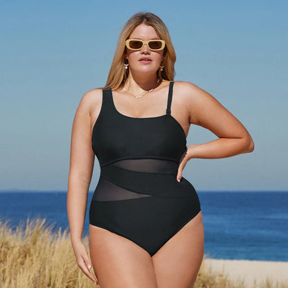 Strój kąpielowy plus size z regulowanymi ramiączkami
