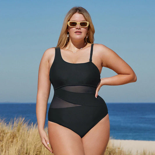 Strój kąpielowy plus size z regulowanymi ramiączkami