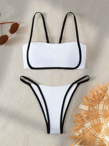 Bikini z regulowanym wiązaniem na plecach