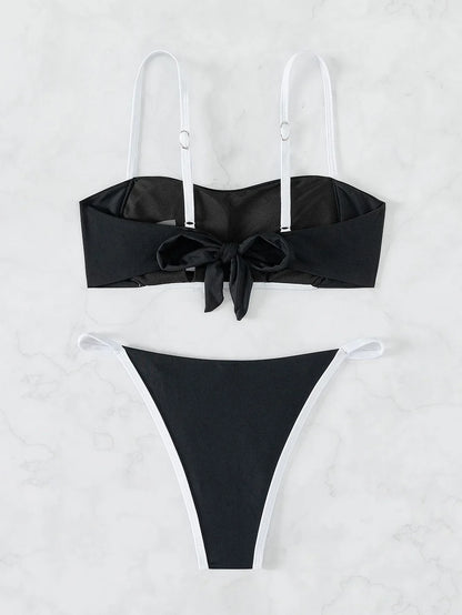 Bikini z regulowanym wiązaniem na plecach