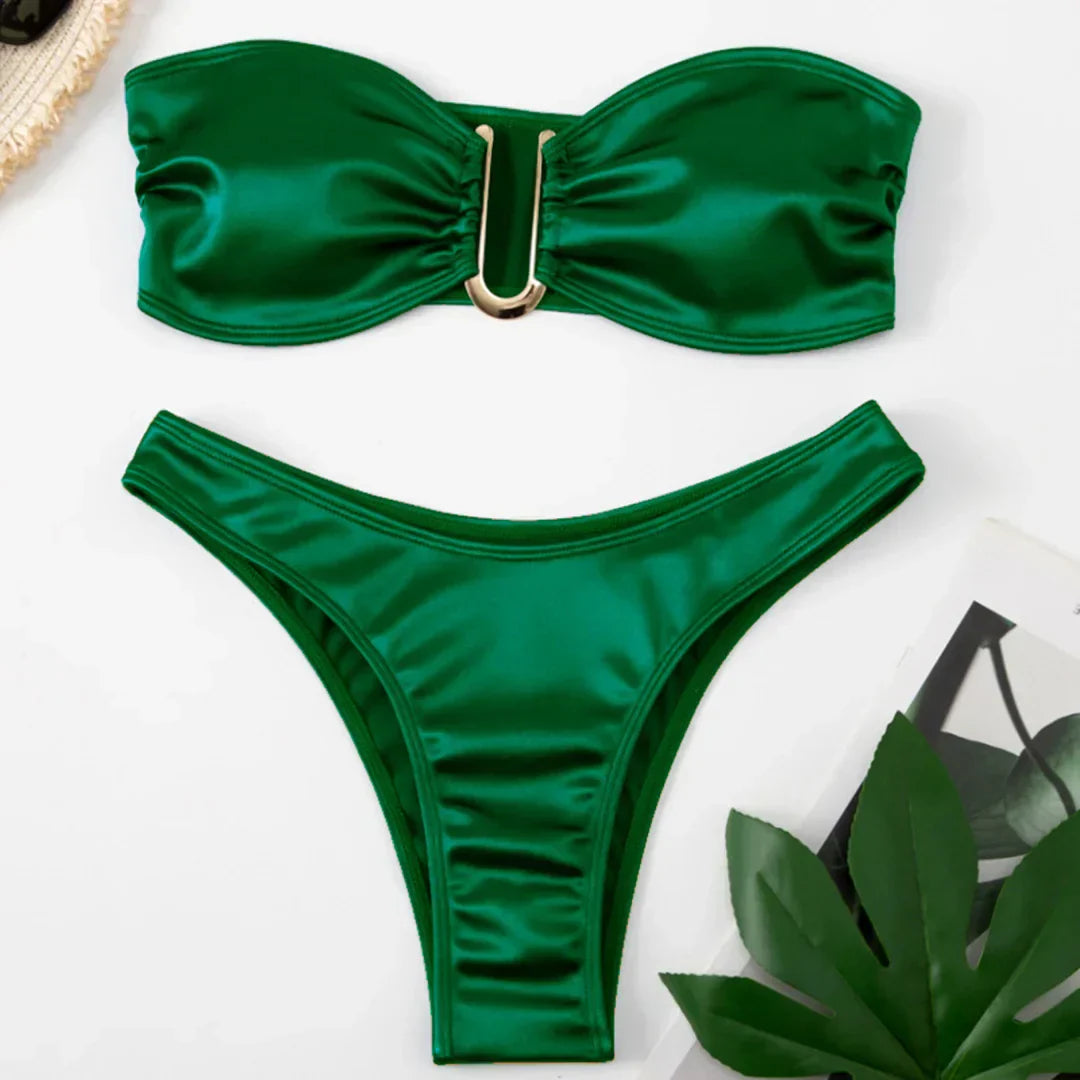 Bikini bez ramiączek z regulowanymi wkładkami