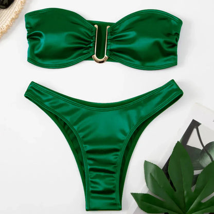 Bikini bez ramiączek z regulowanymi wkładkami