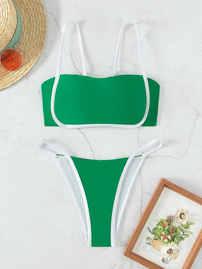 Bikini z regulowanym wiązaniem na plecach