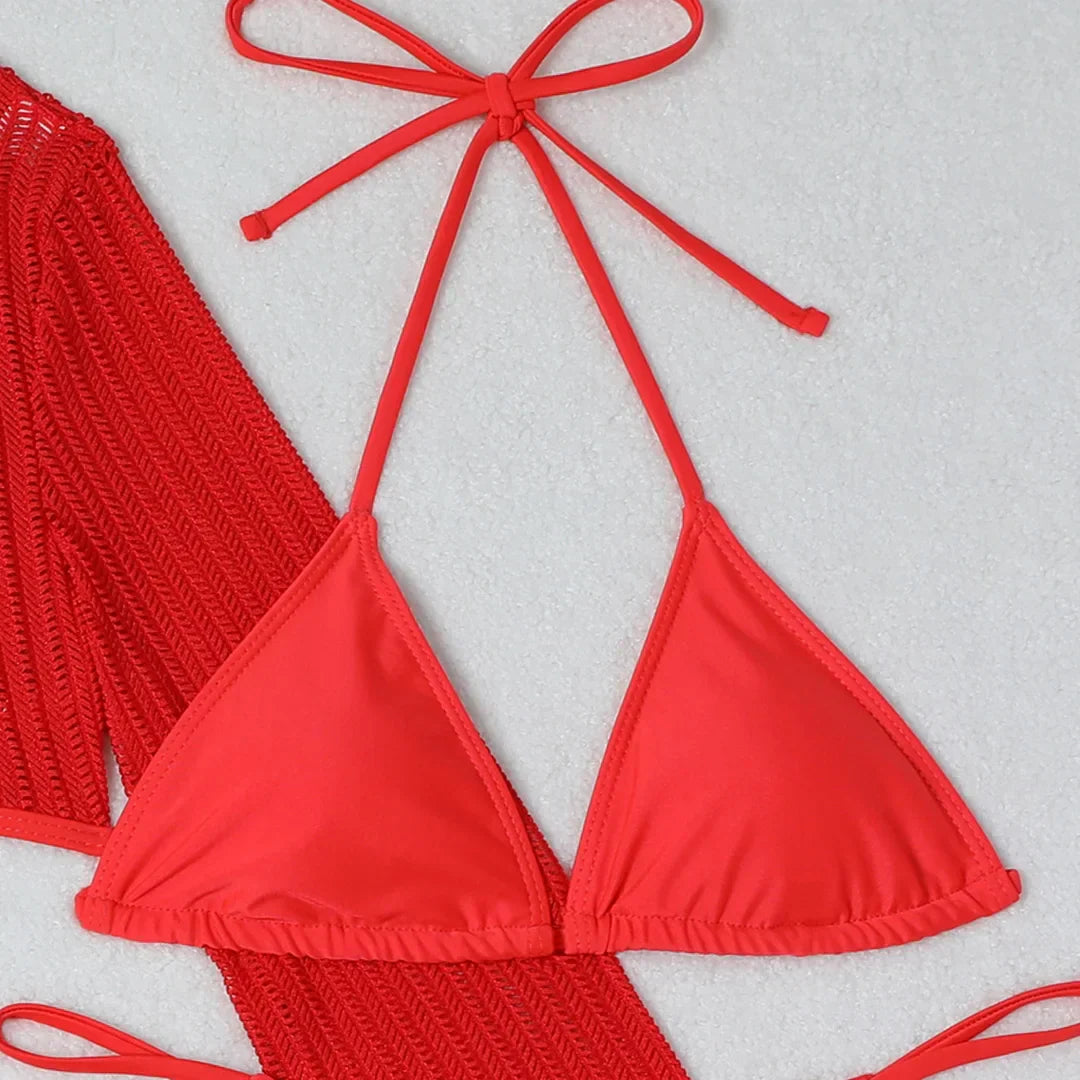 Bikini z odkrytymi plecami