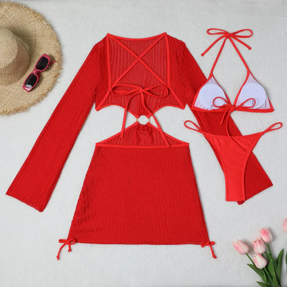 Bikini z odkrytymi plecami